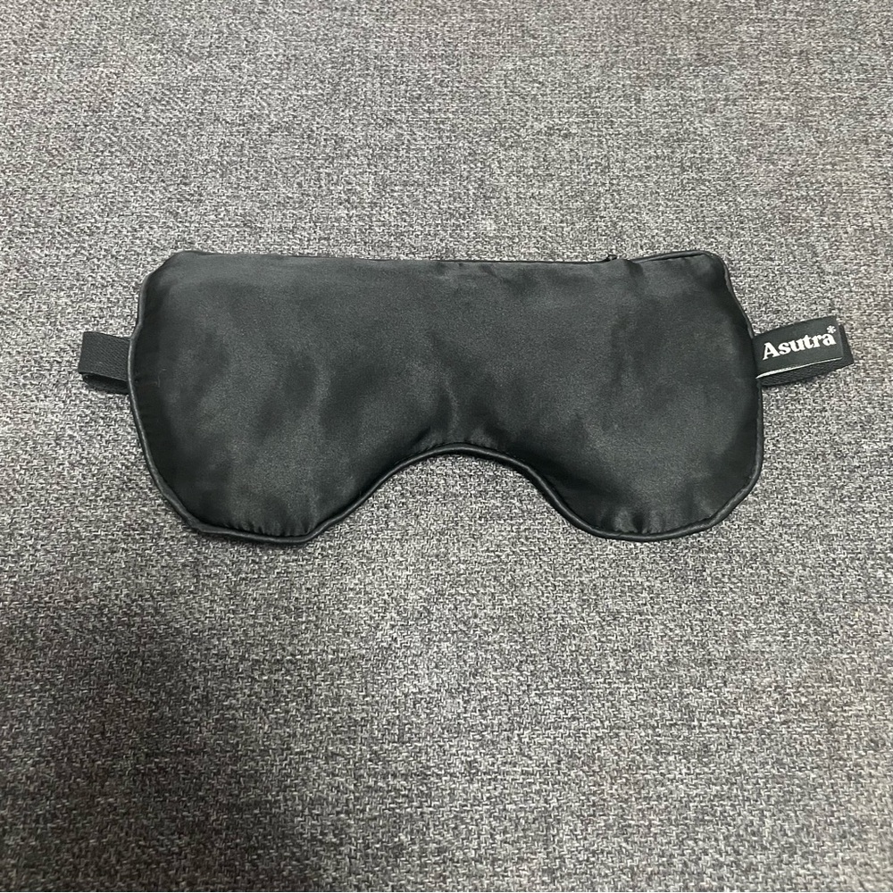 Asutra Black Silk Weighted Sleep Mask